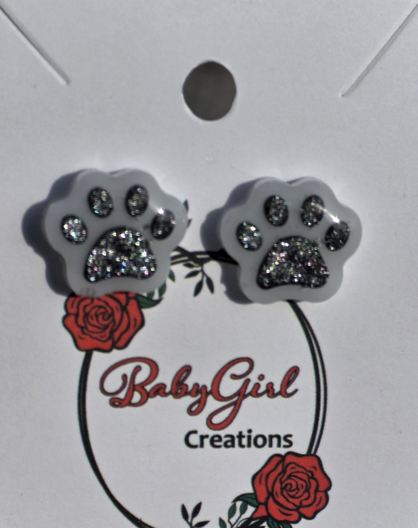 Paw print Stud Earrings