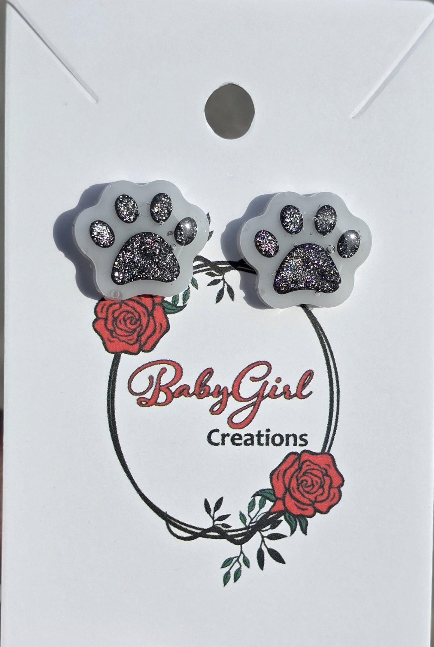 Paw print Stud Earrings