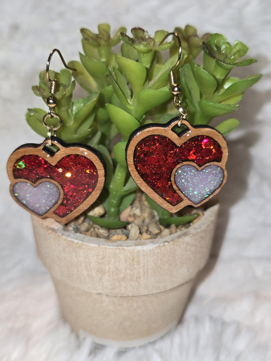 Double Heart Earrings