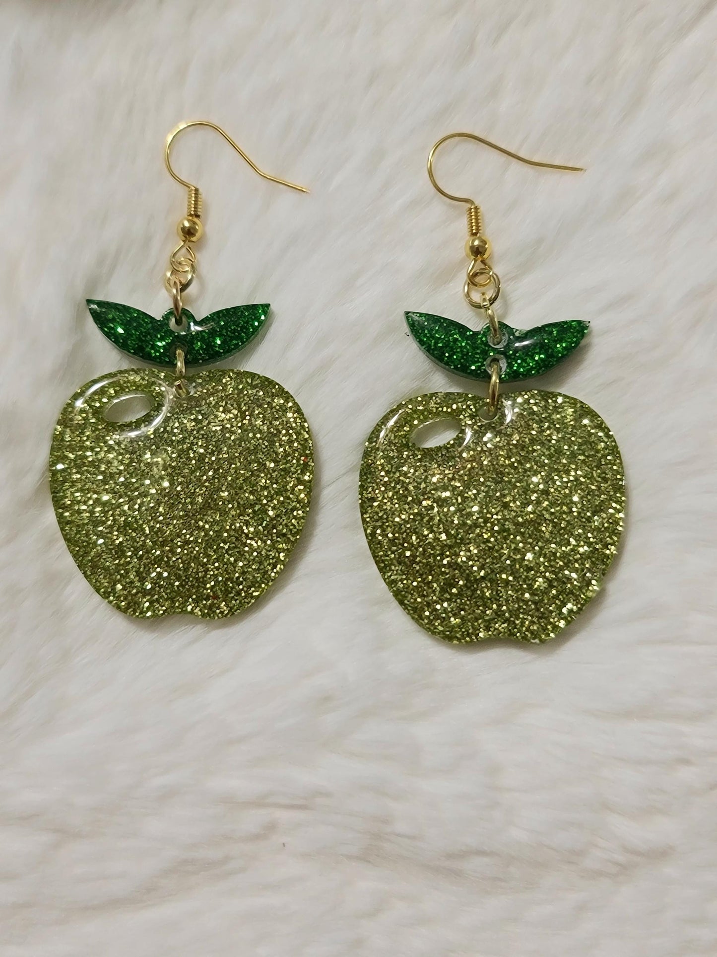 Green Apple Earrings