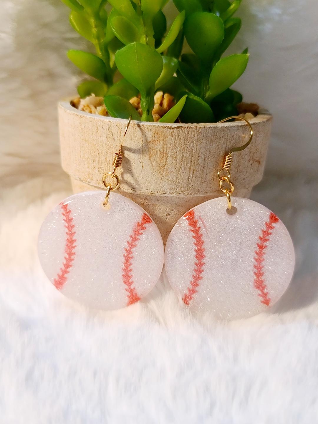 Baseball Earrings
