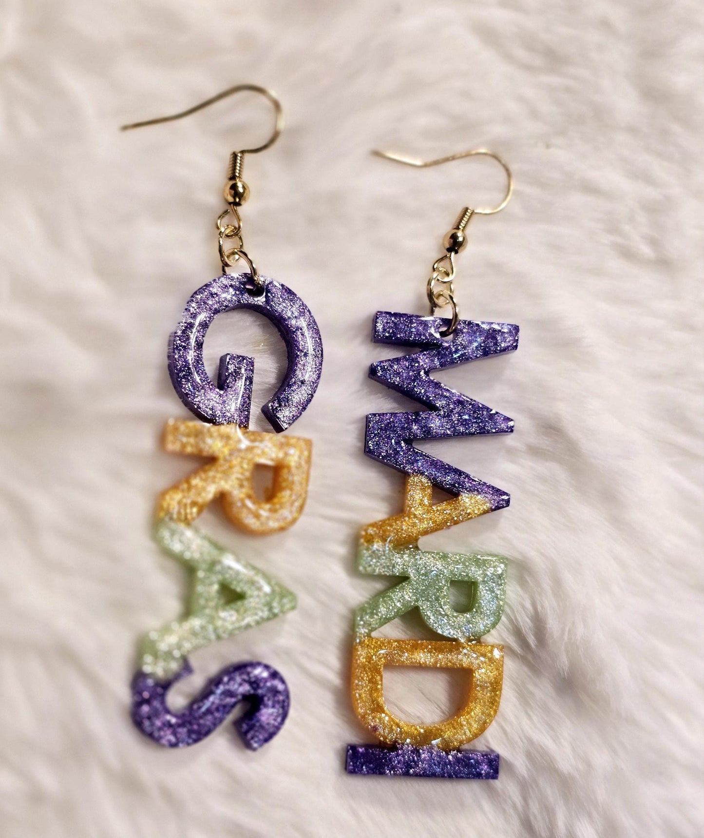 "Mardi Gras" Earrings