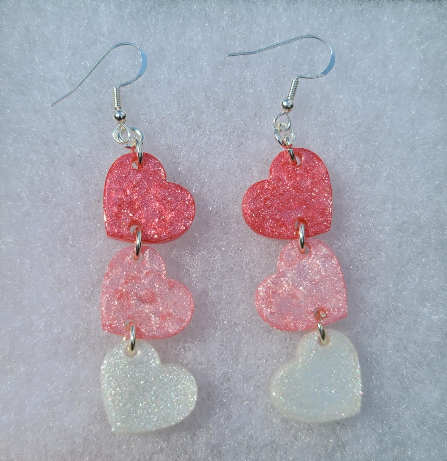 Triple Heart Earrings