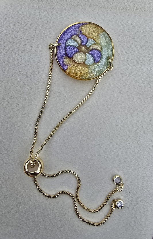 Mardi Gras King Cake Bracelet