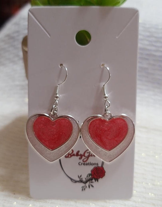 Red Heart Earrings