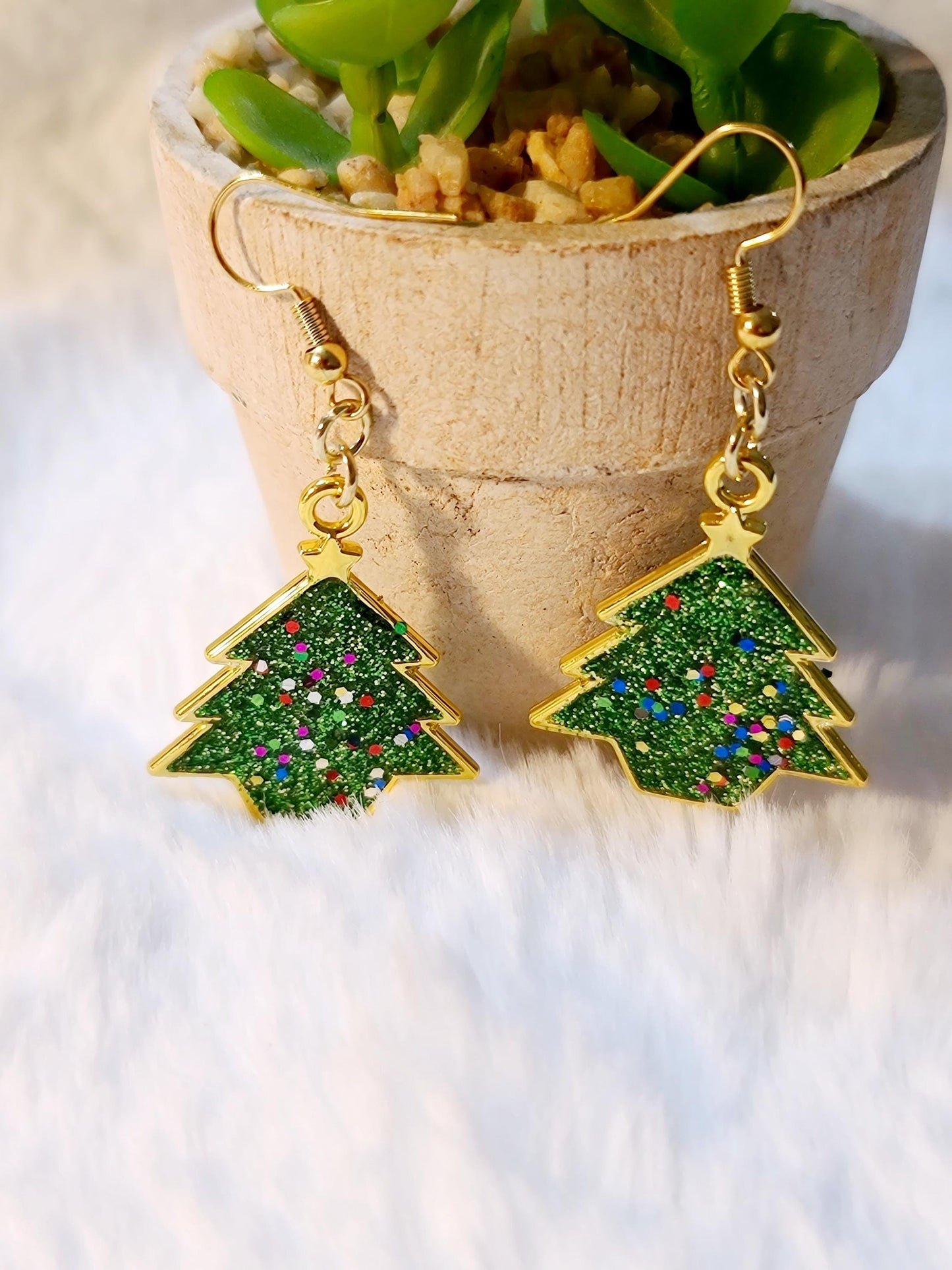 Christmas Tree Earrings (small)