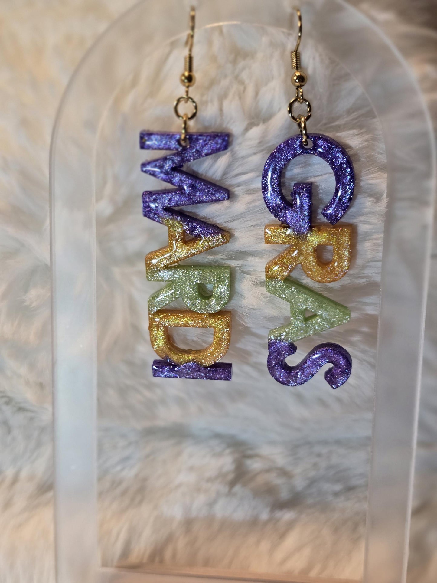 "Mardi Gras" Earrings