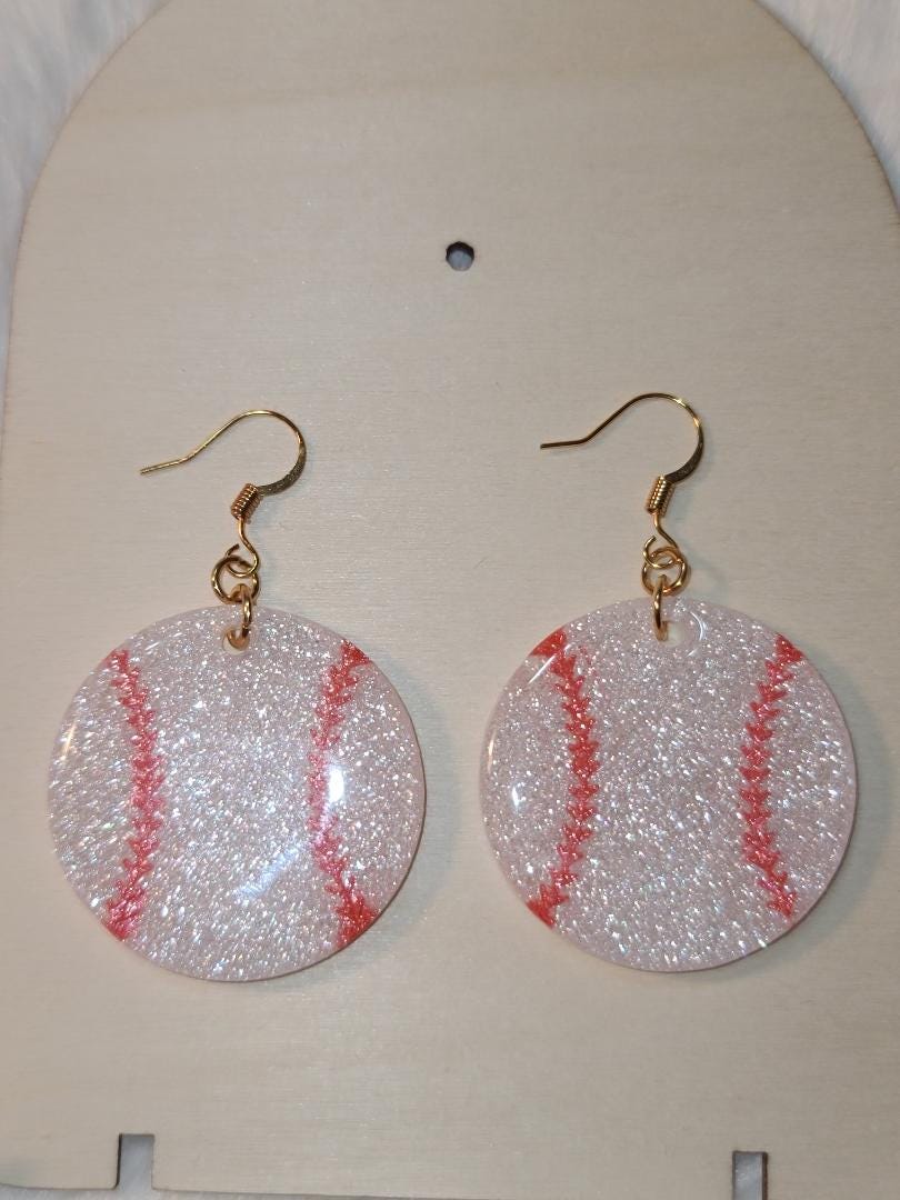 Baseball Earrings