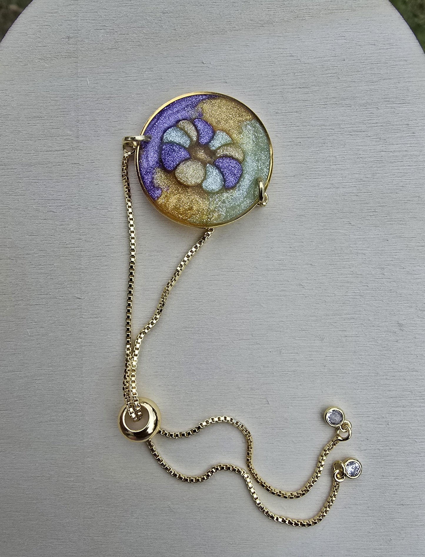 Mardi Gras King Cake Bracelet