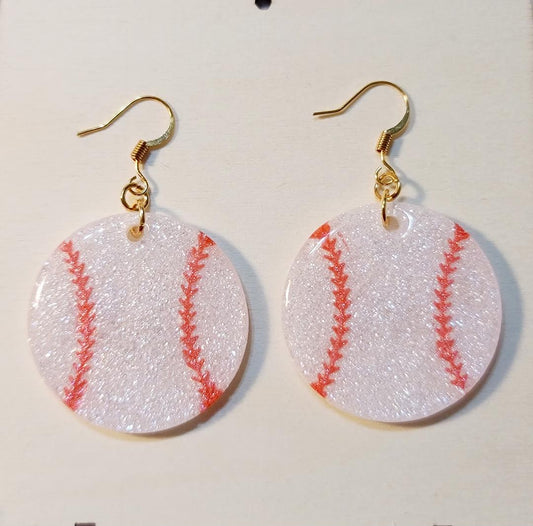Baseball Earrings