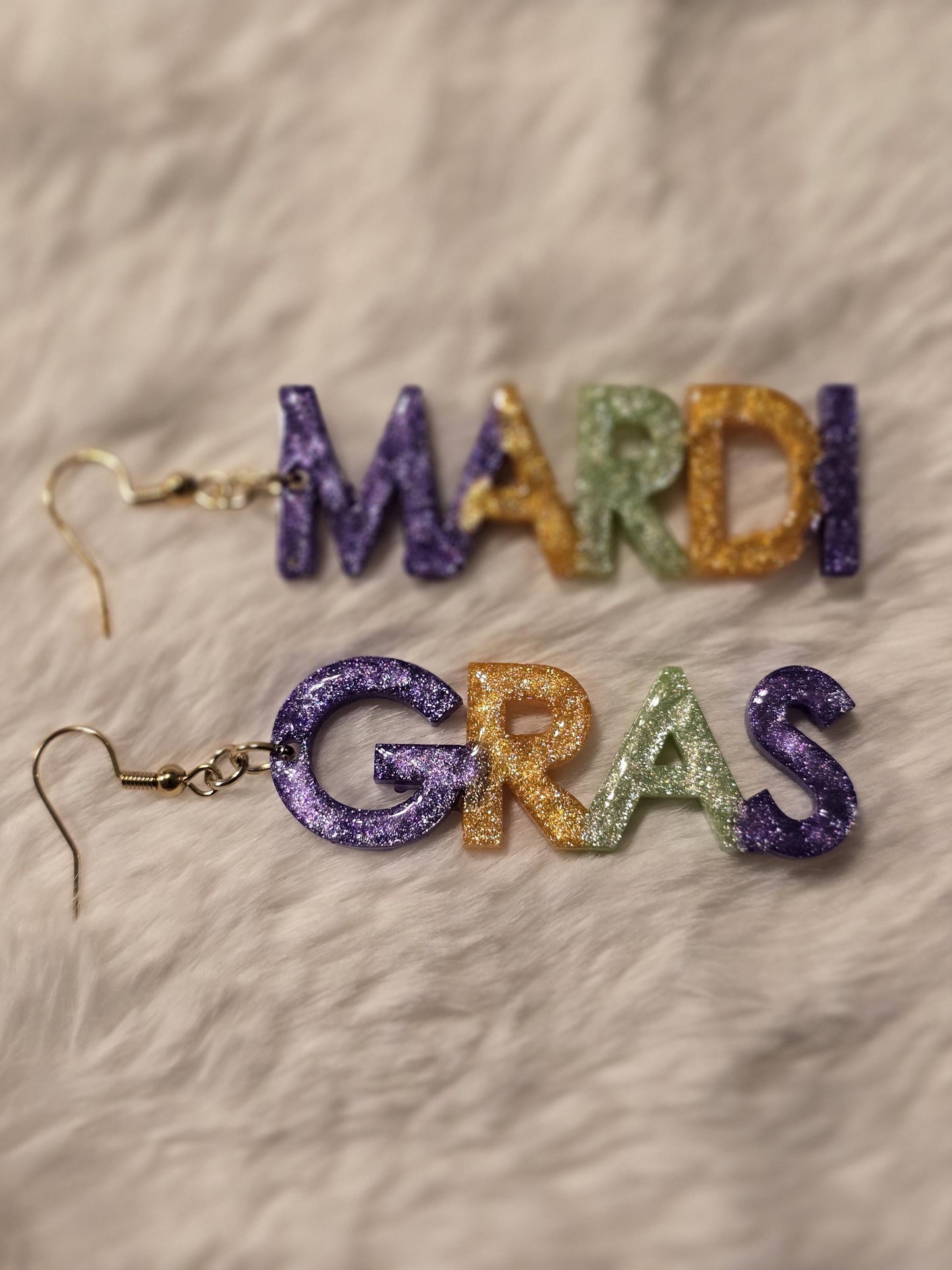 "Mardi Gras" Earrings