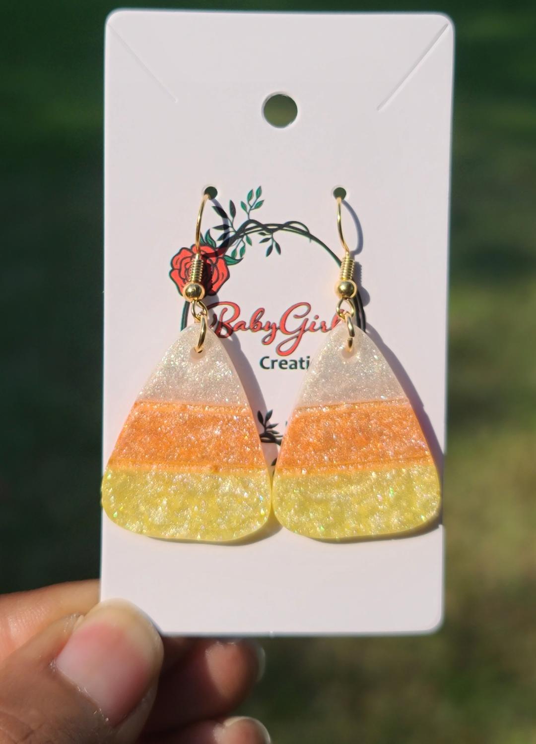 Candy Corn Earrings
