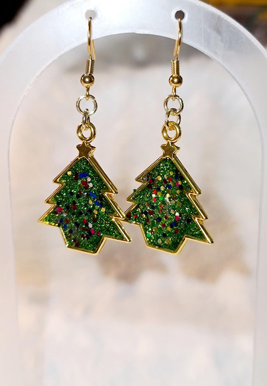 Christmas Tree Earrings (small)