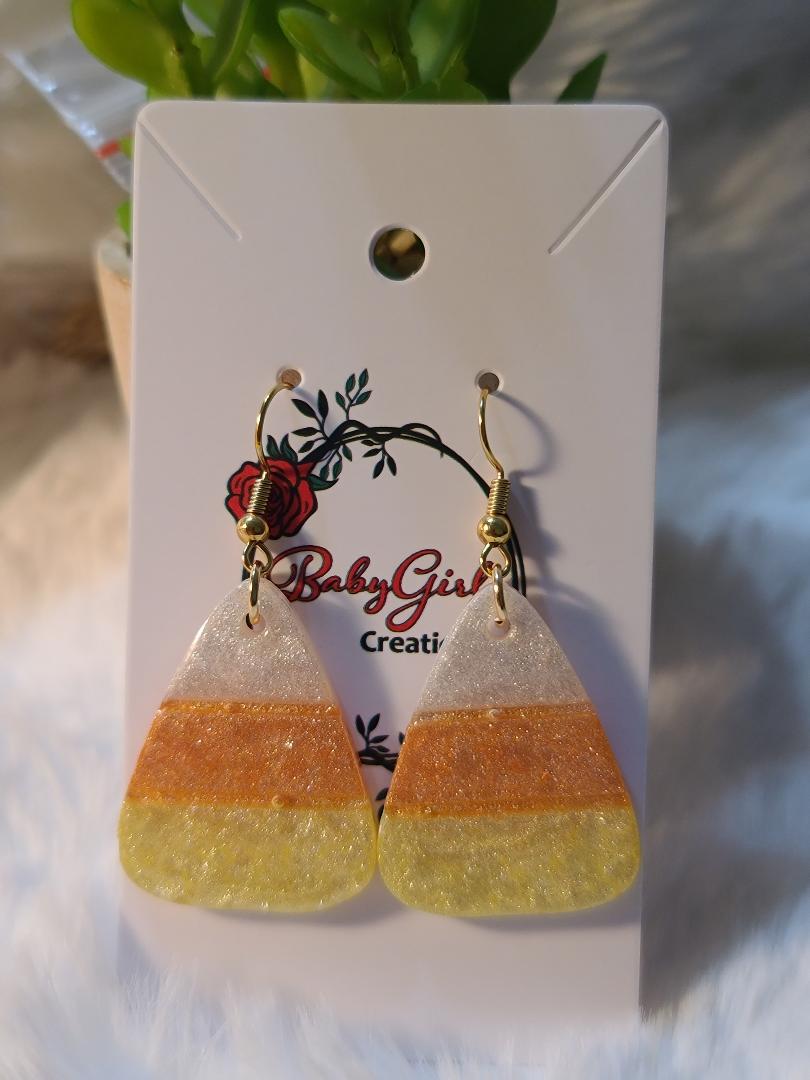 Candy Corn Earrings