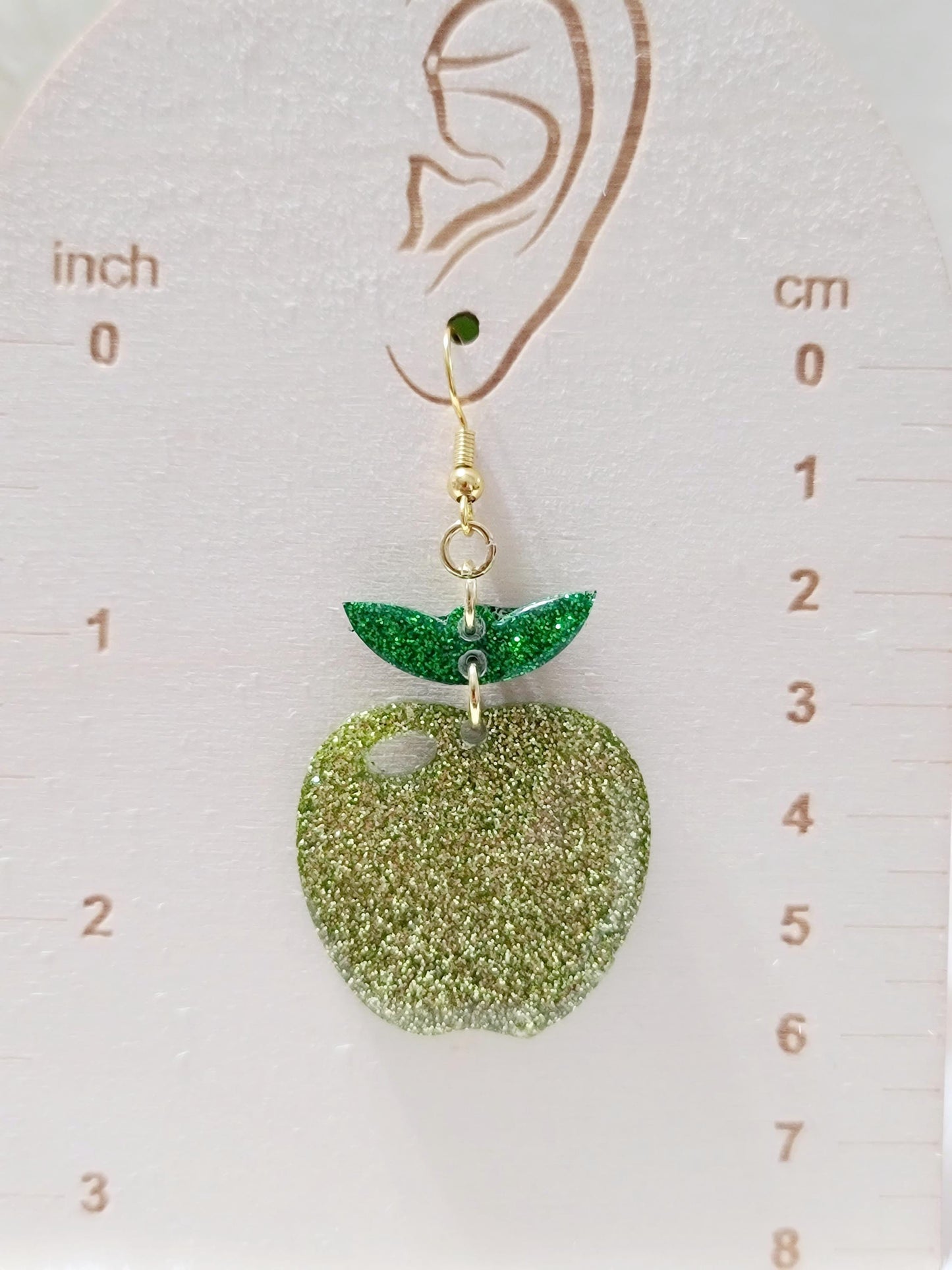 Green Apple Earrings