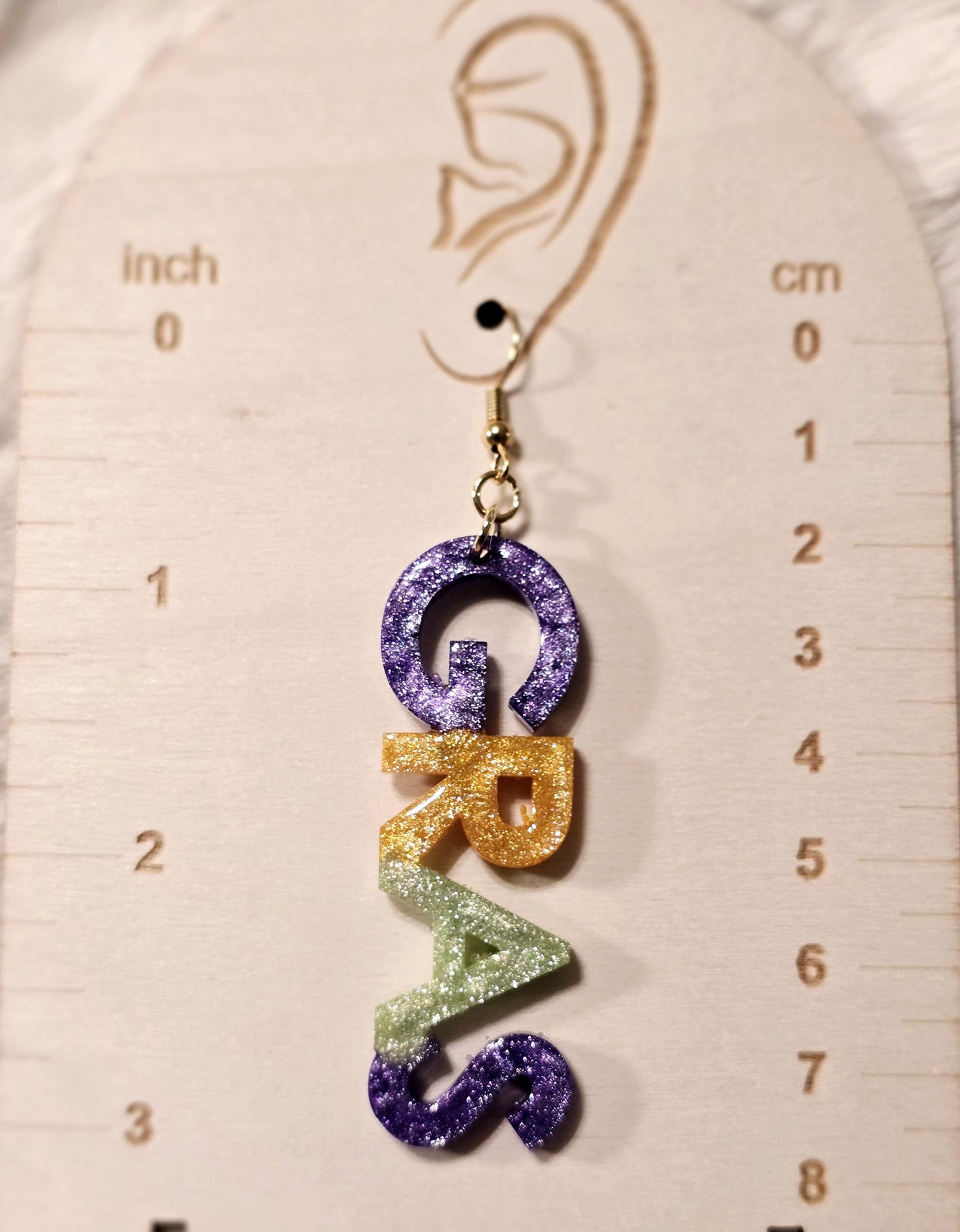 "Mardi Gras" Earrings