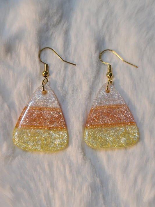 Candy Corn Earrings