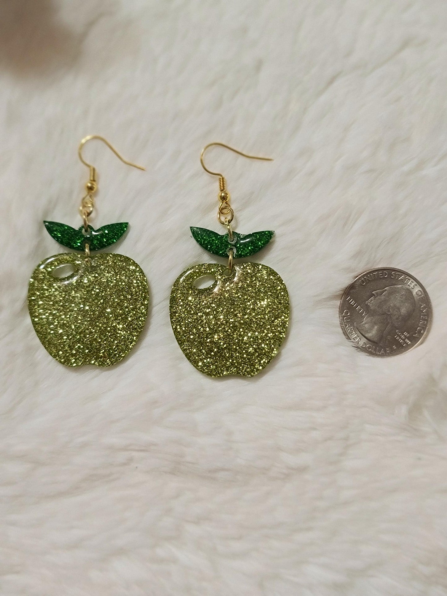 Green Apple Earrings