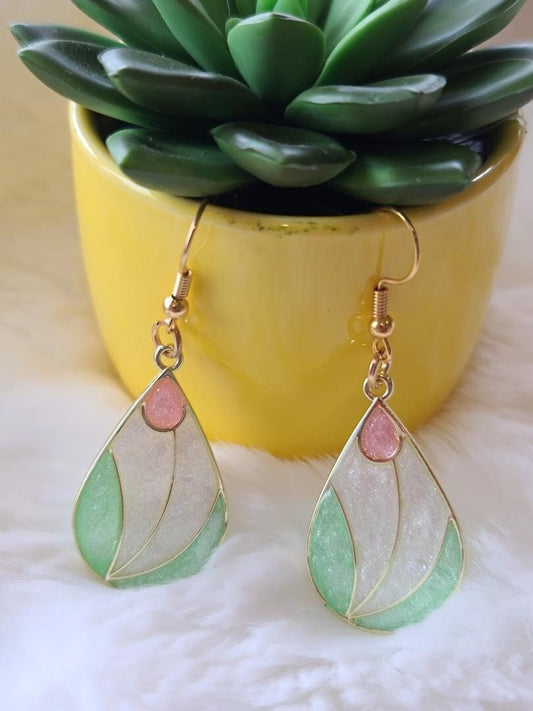 Pink Tulip Earrings