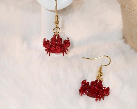 Red Crab earrings